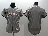 Florida Marlins Customized Men's Gray Flexbase Collection Stitched Baseball Jersey,baseball caps,new era cap wholesale,wholesale hats